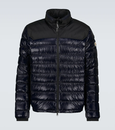 Moncler Silvere Lightweight Down Puffer Jacket In 776 Navy