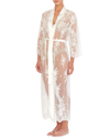 Rya Collection Darling Lace Robe In Petal Pink