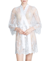 Rya Collection Darling Lace Coverup Robe In Champagne