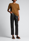 Khaite Mae Cotton Jersey T-shirt In Olive