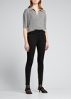 Khaite Shrunken Jo Cashmere Blend Sweater In Smoke
