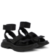 Alexander Mcqueen Sporty Triple-grip Hiking Sandals In Black/black