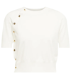 Altuzarra Mini Minamoto Buttoned Crop Top In Natural White