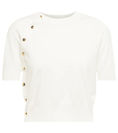 Altuzarra Mini Minamoto Buttoned Crop Top In White