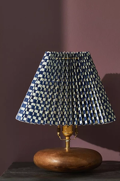 Anthropologie Liv Wood Lamp Base In Beige