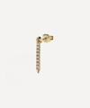 Maria Tash 18ct 11mm Diamond Eternity Bar Charm Single Stud Earring In Yellow
