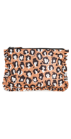 La Doublej Leopard-print Ruffle Pouch In Lady Leopard