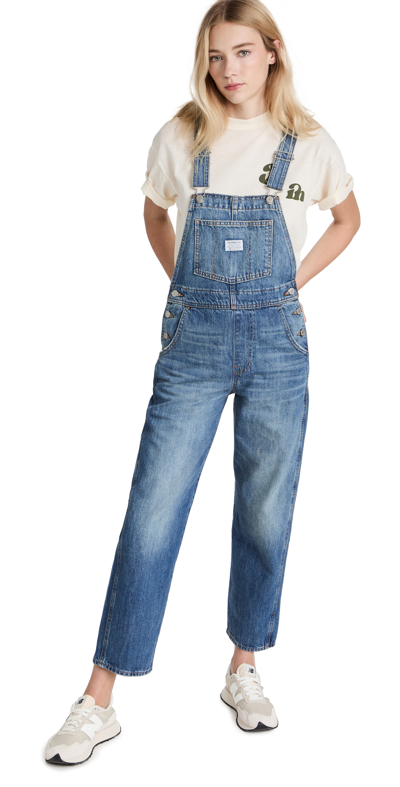 Levi's Vintage Dungarees In Mid Wash Blue