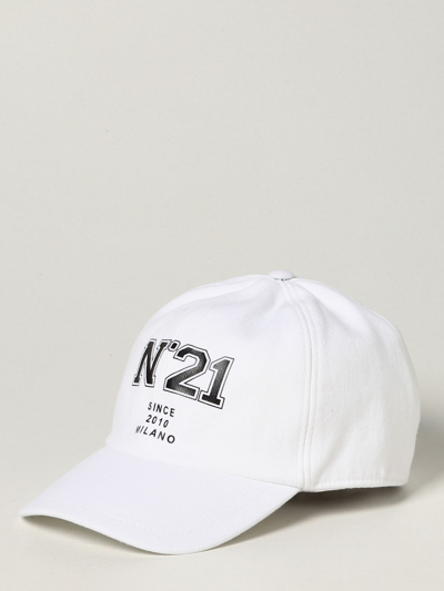N°21 N ° 21 Baseball Cap With Logo In White