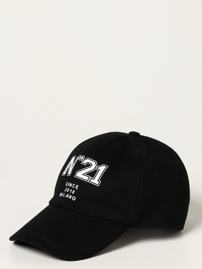 N°21 N ° 21 Baseball Cap With Logo In Black