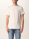 Dondup Basic T-shirt With Mini Logo In White
