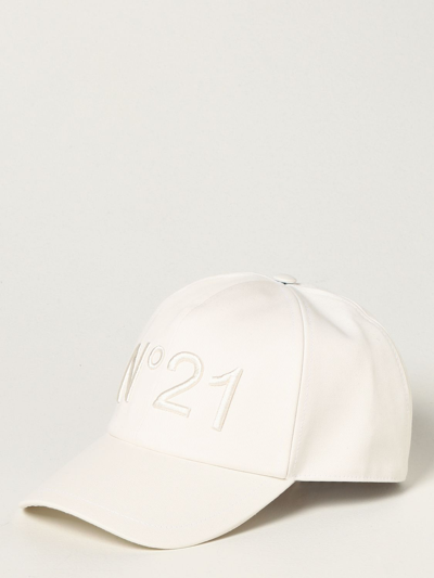 N°21 N ° 21 Baseball Cap With Logo In Yellow Cream
