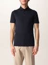 Cruciani Basic Cotton Polo Shirt In Blue