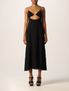 Saint Laurent Abito Midi In Black