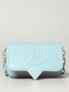 Chiara Ferragni Eyelike  Bag In Synthetic Leather In Hellblau