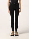 Liu •jo Lace-embroidered Stone Detail Jeans In Black