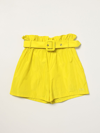 MSGM 短裤 MSGM KIDS 儿童 颜色 黄色,358135003