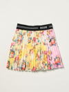 MSGM MINI SKIRT WITH FLORAL PATTERN,c71724005