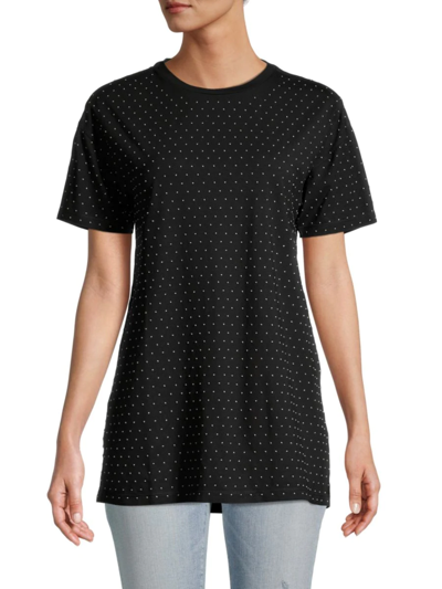 Ser.o.ya Luke Cotton-blend Jersey T-shirt In Black