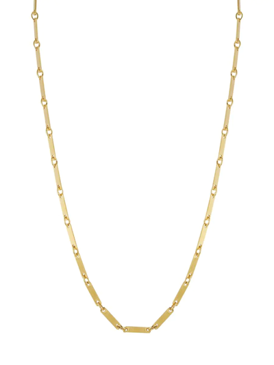 Chloe & Madison Women's 14k Goldplated Sterling Silver Bar Chain Necklace