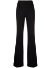 Saint Laurent Straight Leg Tailored Trousers In Schwarz