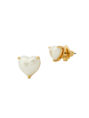 Kate Spade My Love Heart Earrings In Pearl