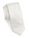 Saks Fifth Avenue Collection Solid Silk Tie In Ivory