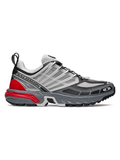 Salomon Acs Pro Advanced Rubber-trimmed Mesh Trail Running Sneakers In Multicolor