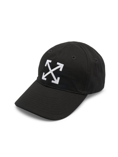 Off-white Arrow Embroidered Baseball Cap In Black