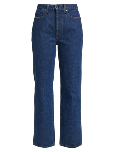Khaite Abigale Mid-rise Slim-fit Jeans In Montgomery