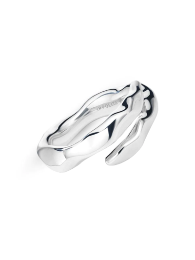 Ippolita Classico Squiggle Silver Bypass Ring