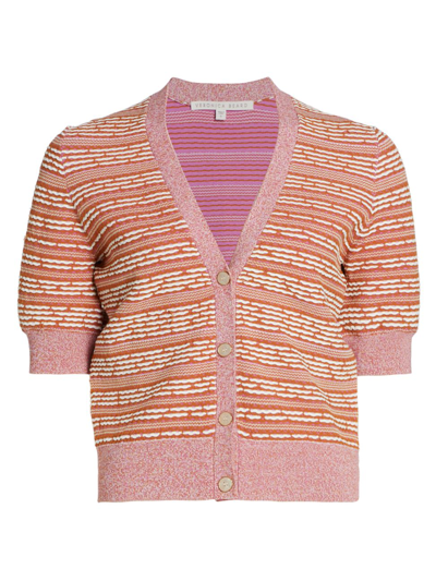 Veronica Beard Toyama Stripe Cardigan In Multi