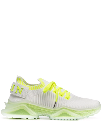 Philipp Plein Runner Iconic Low-top Trainers In White