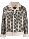 MISBHV JACQUARD-MONOGRAM CONTRAST-TRIM JACKET