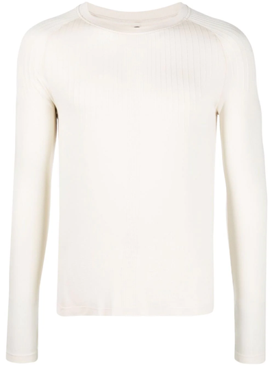 Nike Long-sleeve Fitted Top In Neutrals