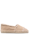 CASTAÃ±ER FRAYED-DETAIL SLIP-ON ESPADRILLES