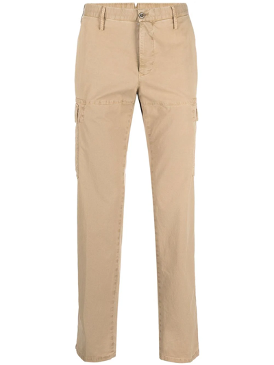 Pt Torino Cargo-pocket Chino Trousers In Neutrals