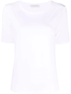 Le Tricot Perugia Scoop Neck T-shirt In White