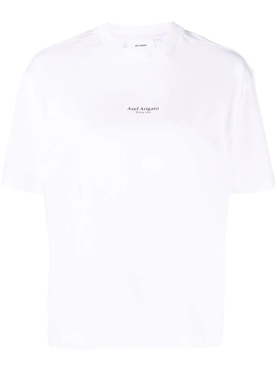 Axel Arigato Logo-print Organic Cotton T-shirt In White