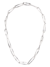 Missoma Graduated Chunky Twisted Link Necklace In Silver