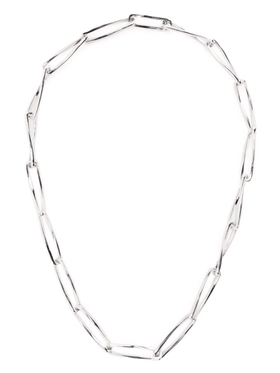 Missoma Graduated Chunky Twisted Link Necklace In Silber