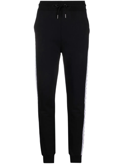 Karl Lagerfeld Logo Tape Track Pants In Black