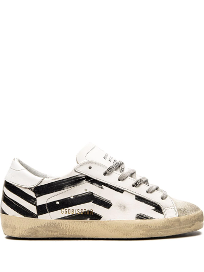 Golden Goose Super-star "multicolor" Sneakers In White