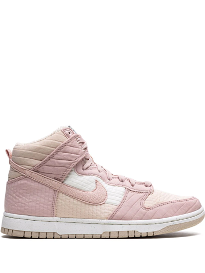 Nike Dunk High Next Nature Sneakers In Pink