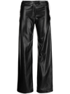 AYA MUSE VOLTERRA LEATHER WIDE-LEG TROUSERS