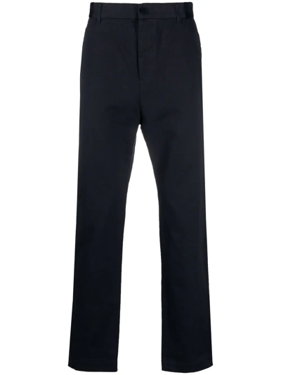 Sacai Tailored Belted Waist Trousers In Black  