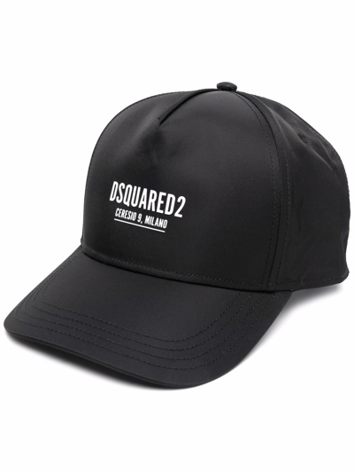 Dsquared2 Logo-print Baseball Cap In Black