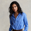 Ralph Lauren Relaxed Fit Linen Shirt In Harbor Island Blue