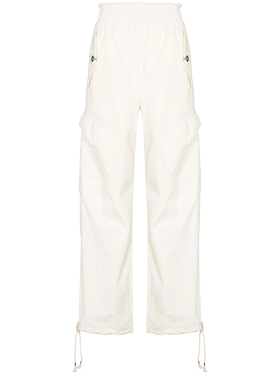 Dion Lee Wide-leg Cargo Trousers In White