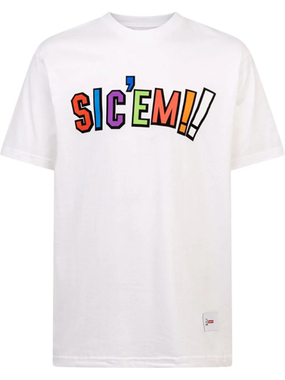 Supreme X Wtaps Sic'em Crew Neck T-shirt In White